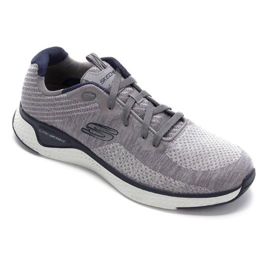 Tênis Skechers Solar Fuse Kryzik Masculino - Cinza+Marinho Menor preço em Tênis Skechers Solar Fuse Kryzik Masculino - Cinza+Marinho