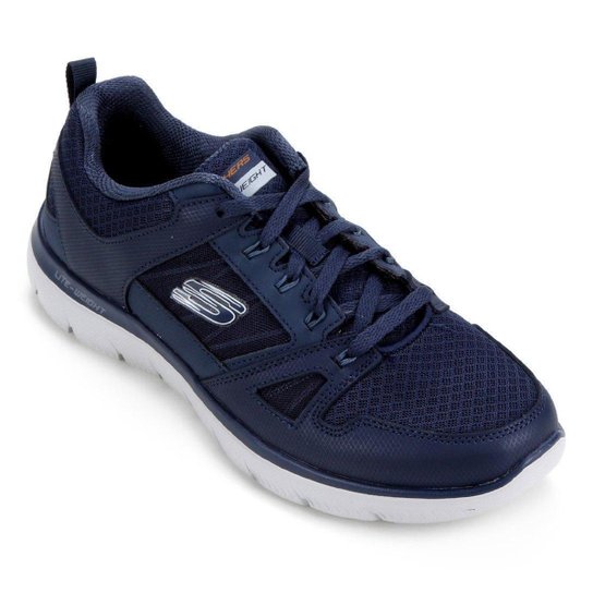 Tênis Skechers Summits New World Masculino 232069-NVY - Marinho Menor preço em Tênis Skechers Summits New World Masculino 232069-NVY - Marinho