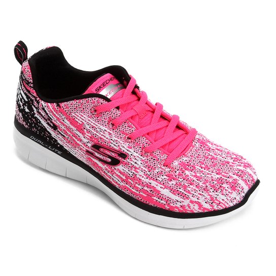 Tênis Skechers Synergy 2.0 High Spirits Feminino - Rosa e Preto é ruim? Tênis Skechers Synergy 2.0 High Spirits Feminino - Rosa e Preto é boa?