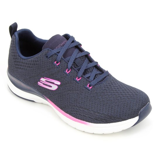 Tênis Skechers Ultra Groove Pure Feminino - Marinho Menor preço em Tênis Skechers Ultra Groove Pure Feminino - Marinho