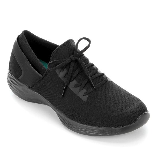 Tênis Skechers You Inspire Feminino - Preto Menor preço em Tênis Skechers You Inspire Feminino - Preto