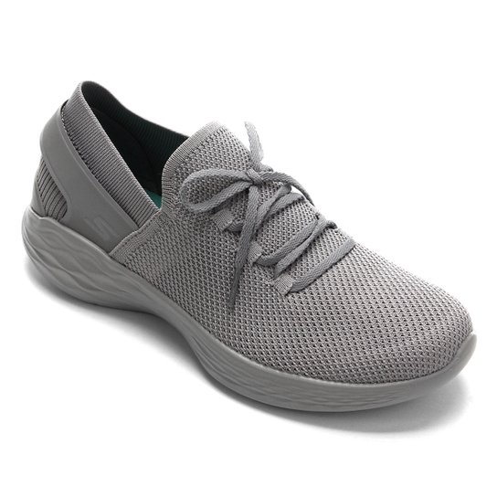 Tênis Skechers You Spirit Feminino - Chumbo Menor preço em Tênis Skechers You Spirit Feminino - Chumbo
