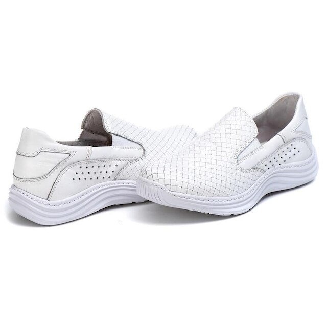 Tênis Slip Feminino Em Couro Branco 200 BRANCO