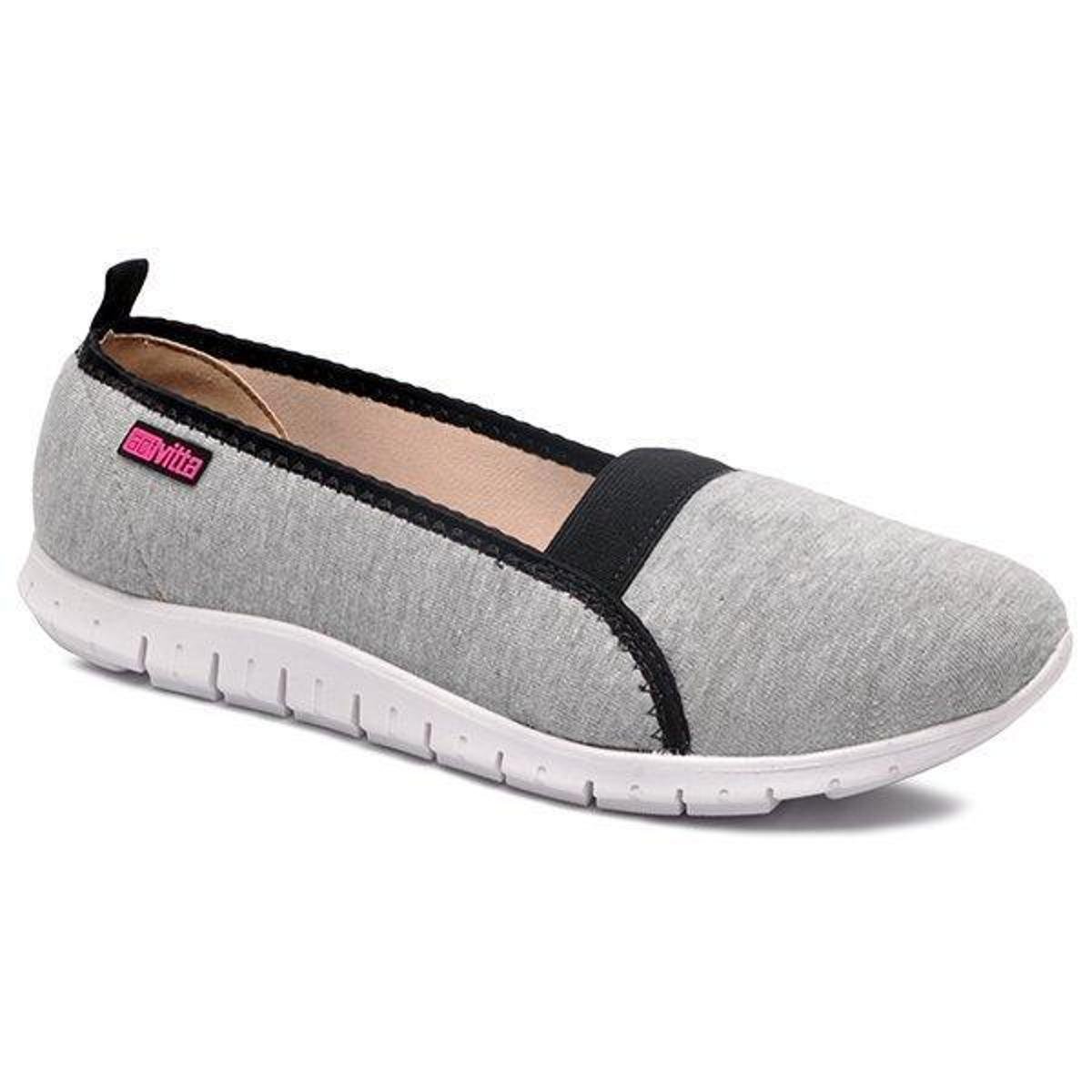 Tênis Slip-On Actvitta Feminino - Cinza | Netshoes