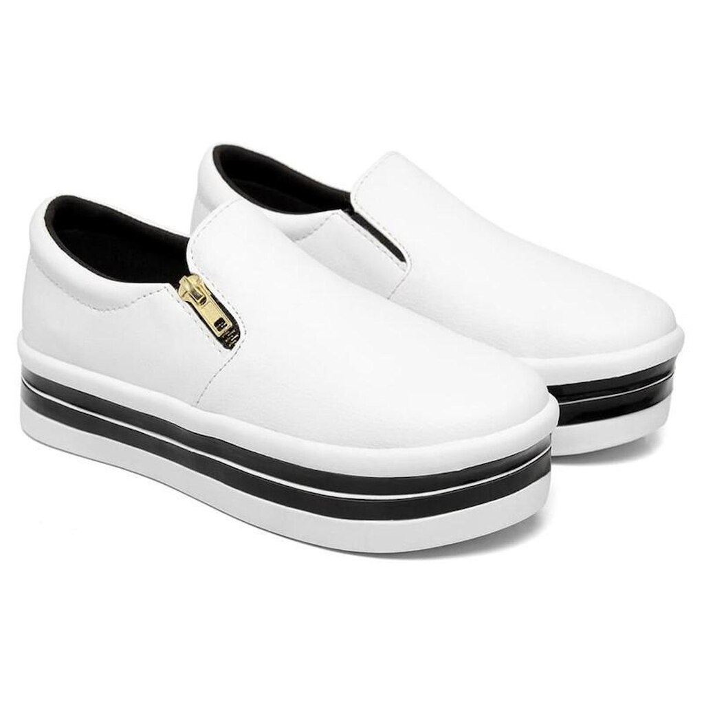 Tênis Slip On Anabela Feminino Conforto SPF