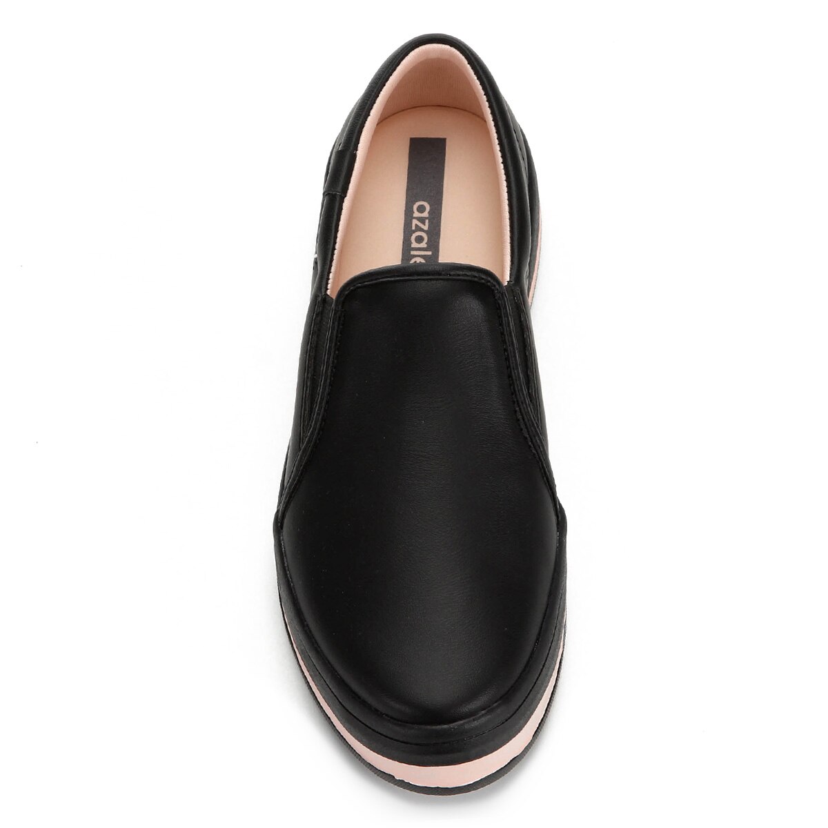 Tênis Slip On Azaleia Flatform Feminino - Preto+Bege | Netshoes