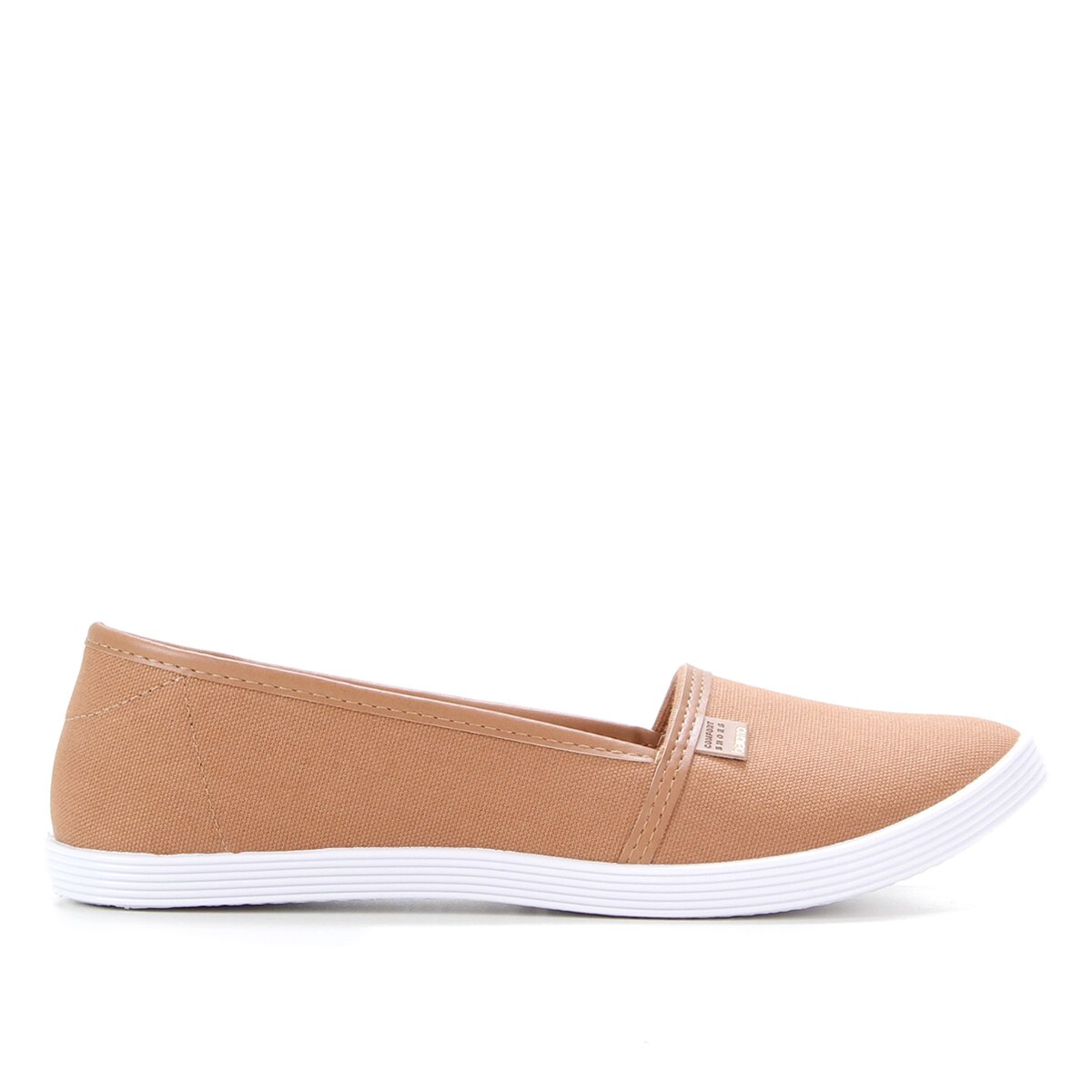 Tênis Slip On Beira Rio Liso Feminino - Caramelo | Netshoes