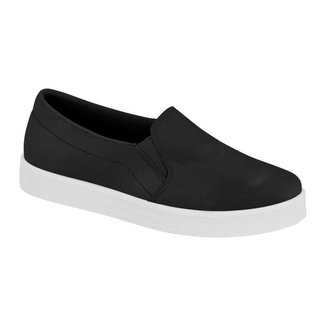 Tênis Slip On Beira Rio Napa Feminino Preto