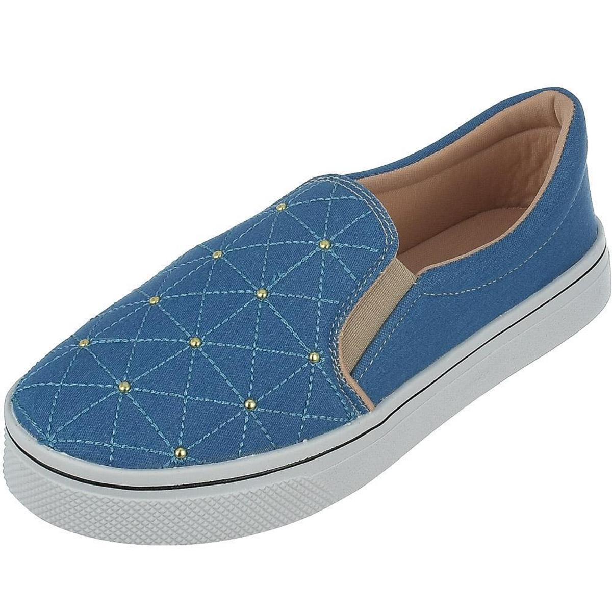 Tênis slip on palha com bordado pedras prata - R$ 129.90, cor Nude (para  caminhada, iate, com sola alta, com solado alto, confortável) #20367,  compre agora | Shafa