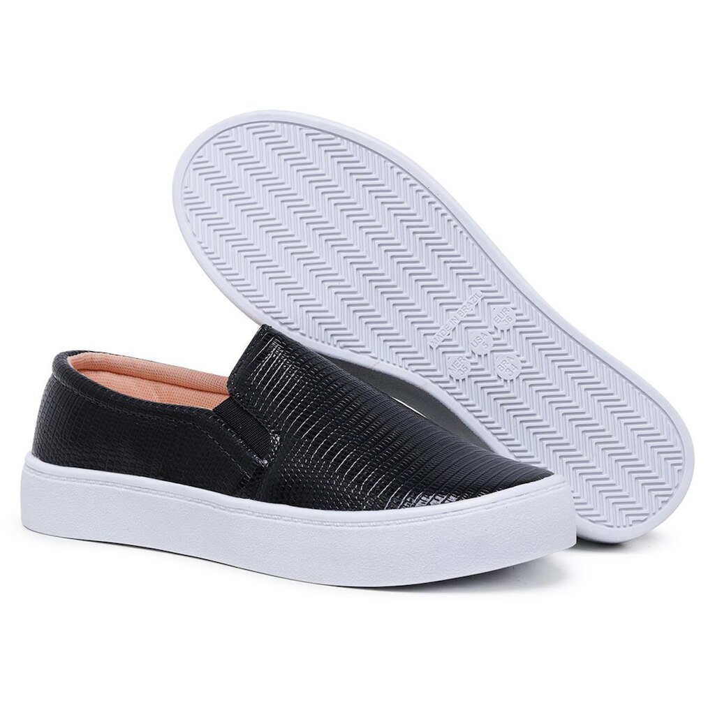 Tênis Slip On Casual Ecológico Macio e Confortavél Combina Com Tudo