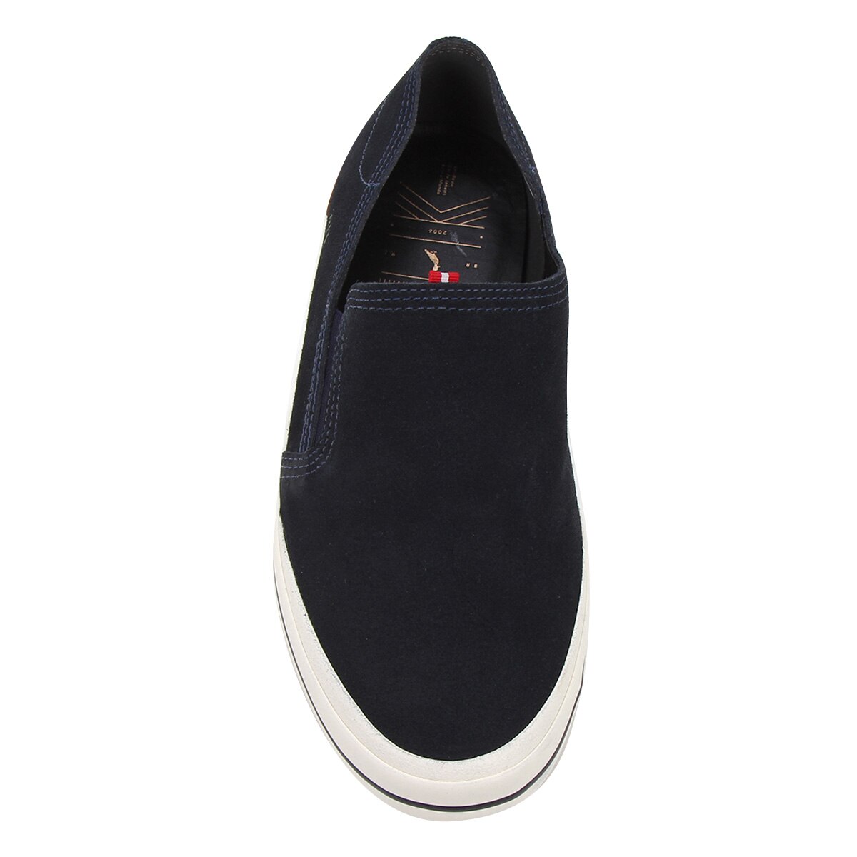 Tênis Slip On Couro Reserva Masculino - Marinho | Netshoes