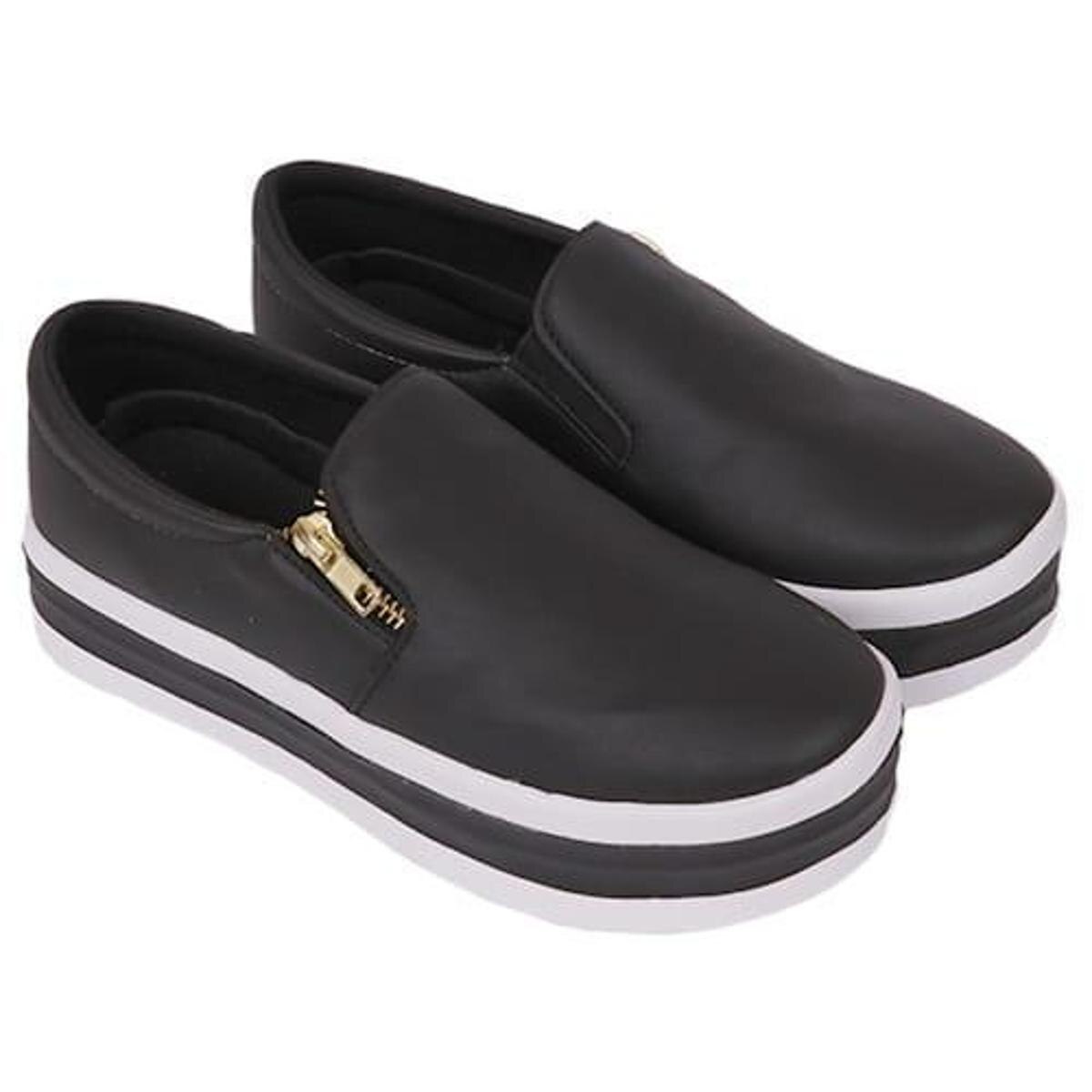 Tênis Feminino Slip On Plataforma AnaFlex | Todamulher.com.br