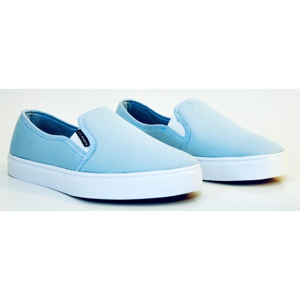 Tênis Slip on Iate Tecido Calce Facil  Macio  Confort