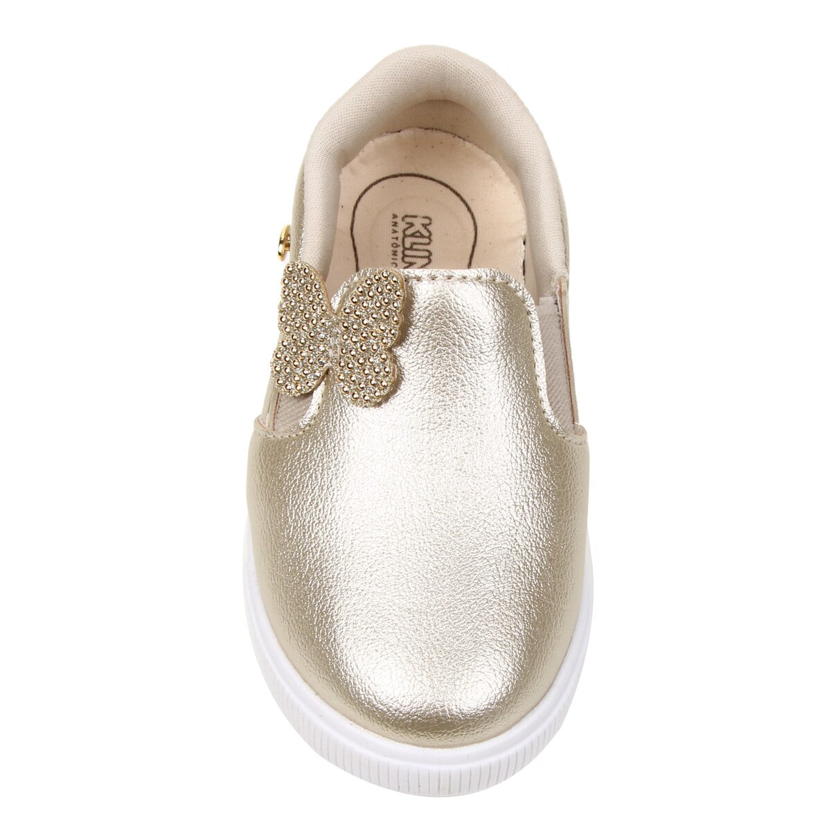 Tênis Slip On Infantil Klin Baby Moon Feminino - Dourado | Netshoes