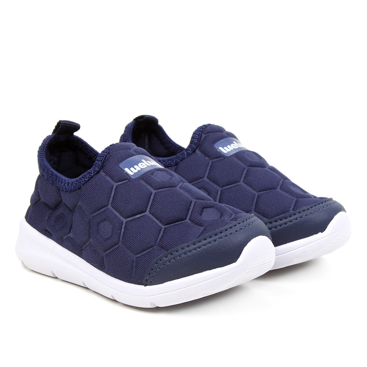 Tênis Slip On Infantil Luelua Knit Masculino - Marinho | Netshoes