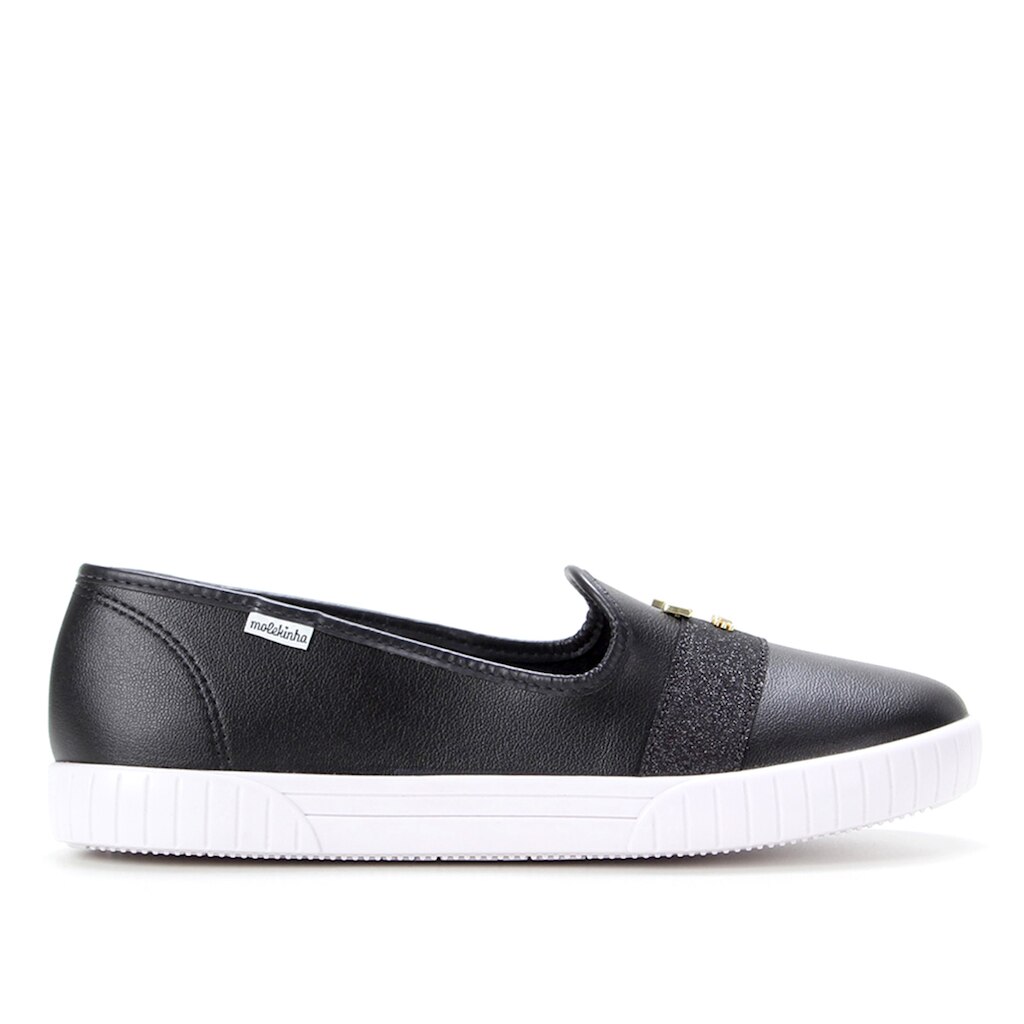 Tênis Slip On Infantil Molekinha Brilho Feminino