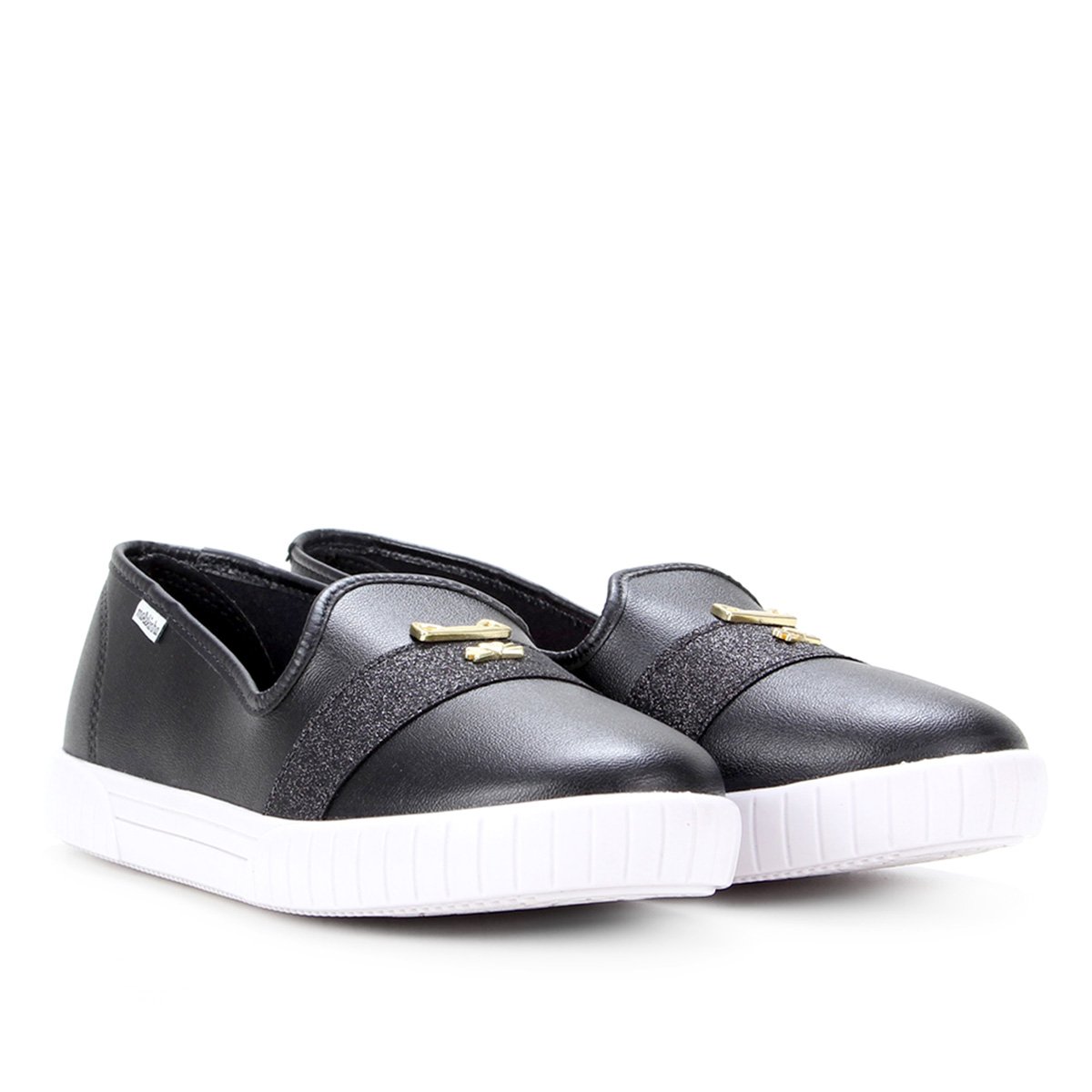Tênis Slip On Infantil Molekinha Brilho Feminino - 1