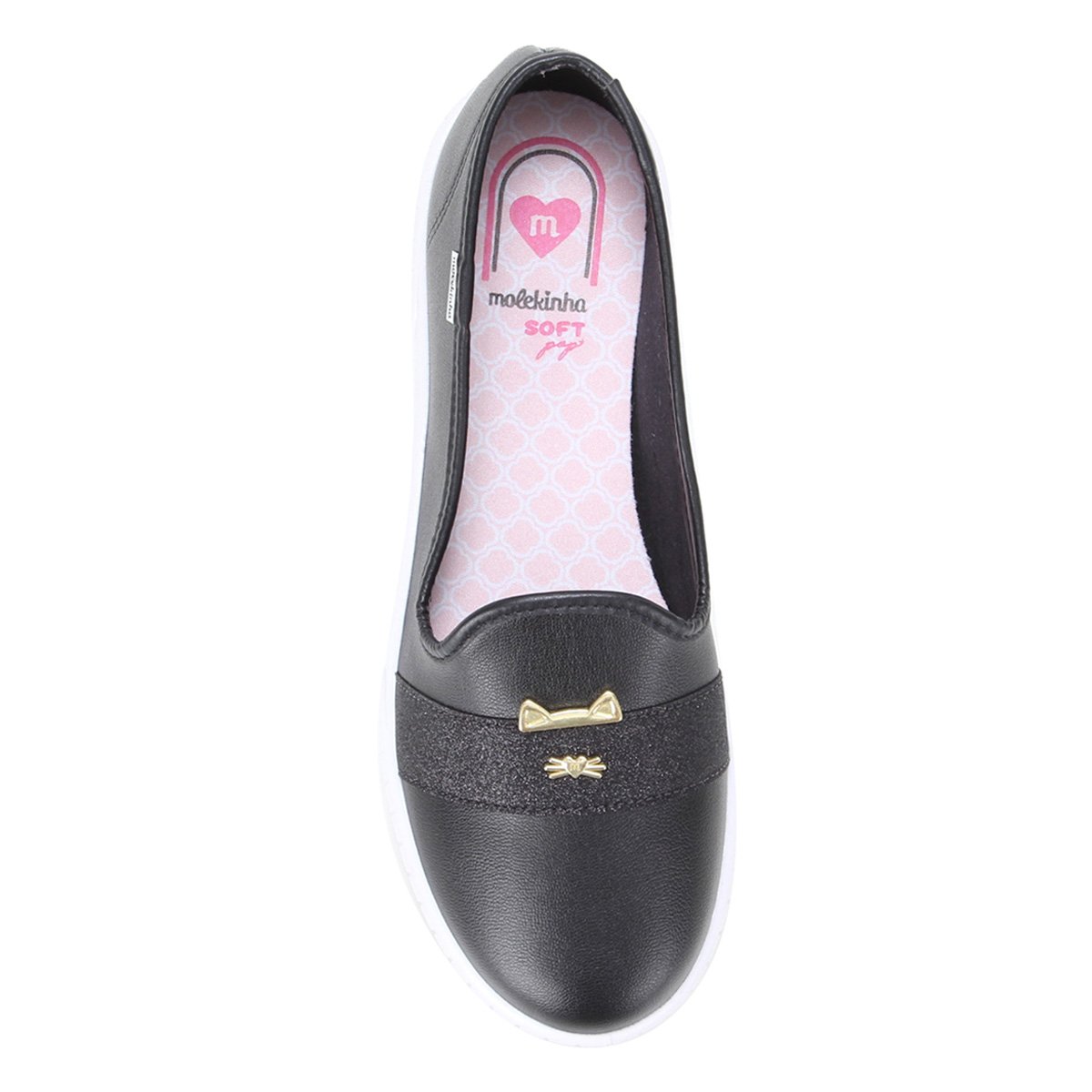 Tênis Slip On Infantil Molekinha Brilho Feminino - 2