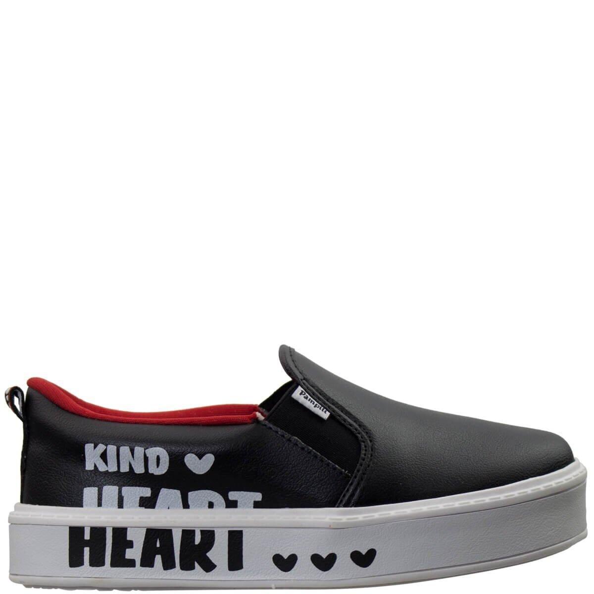 Tênis Slip On Infantil Pampili 497.014 - Preto | Netshoes