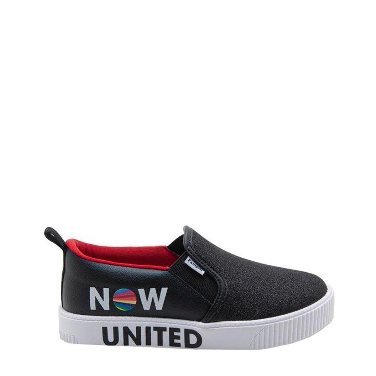 Tênis Slip On Infantil Pampili Luna Now United 435.191 - Preto | Netshoes