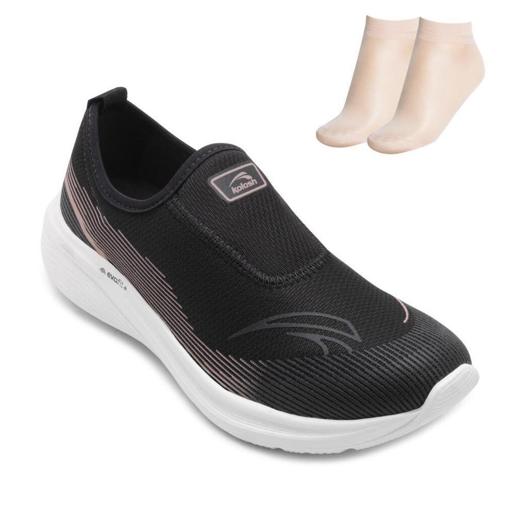 Tênis Slip-On Kolosh PR e Meia KL26-E0421