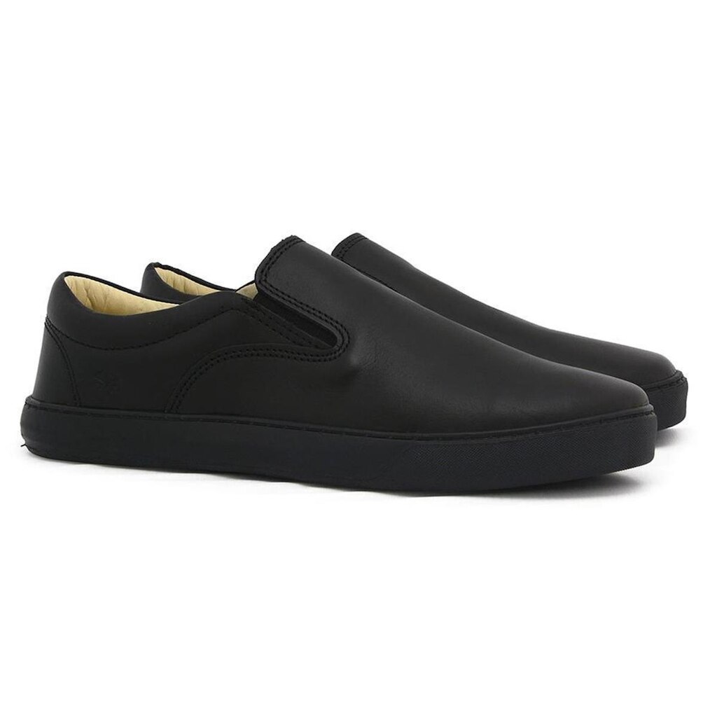 Tênis Slip-On Masculino Couro West Bulls Casual Conforto