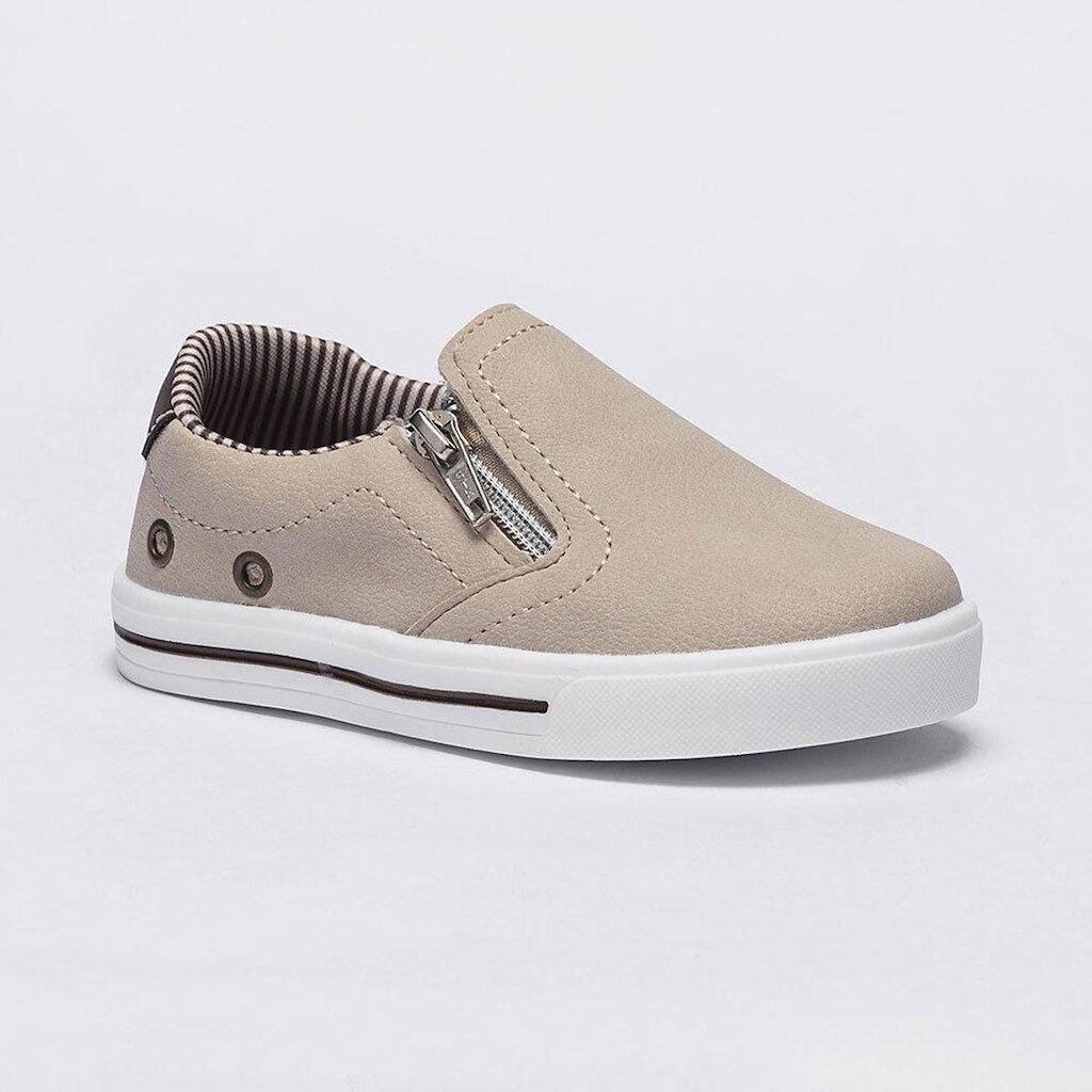 Tênis Slip On Menino Pequito Iate Zíper
