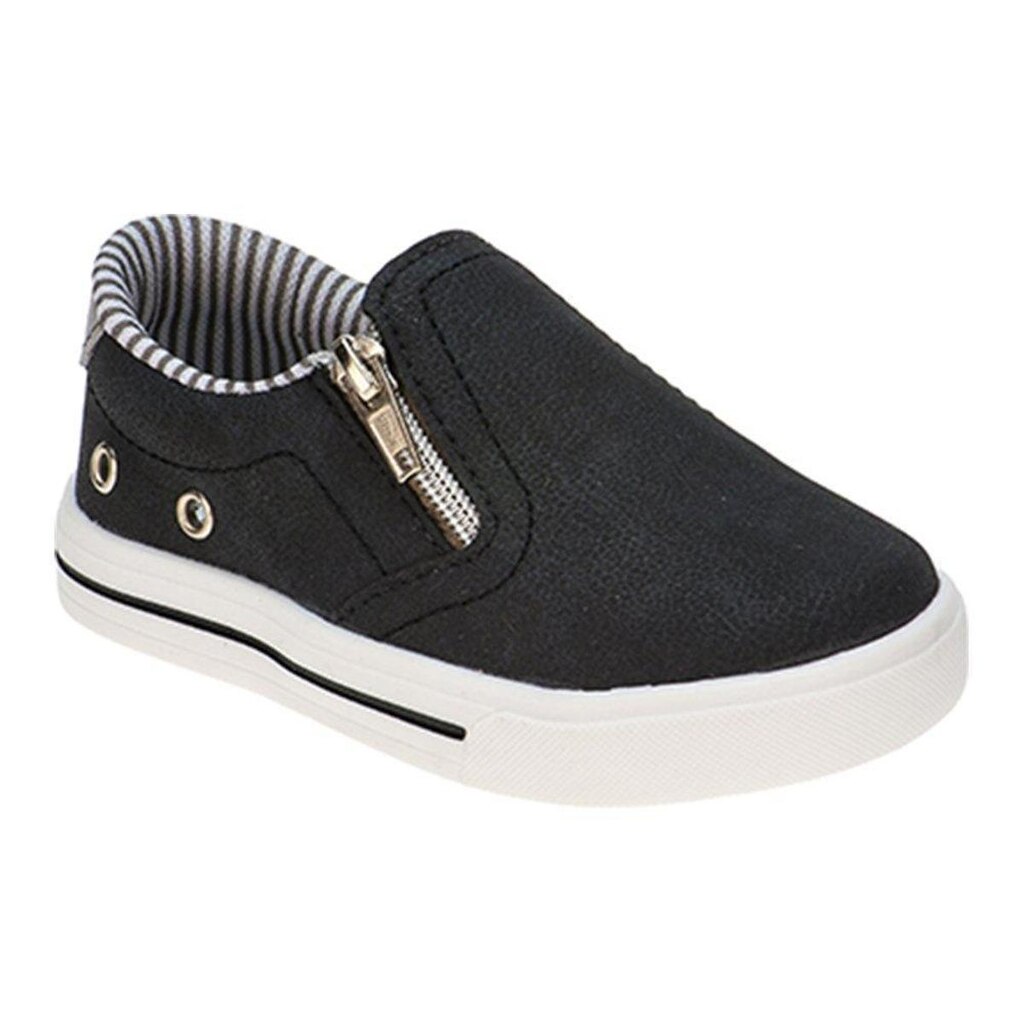 Tênis Slip On Menino Pequito Iate Zíper
