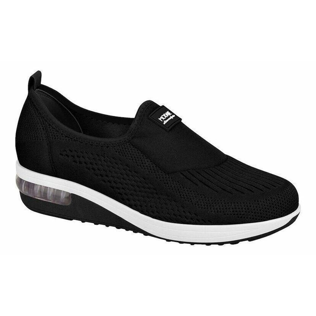 Tênis Slip On Modare Amortecedor Tecido Knit  Preto 37