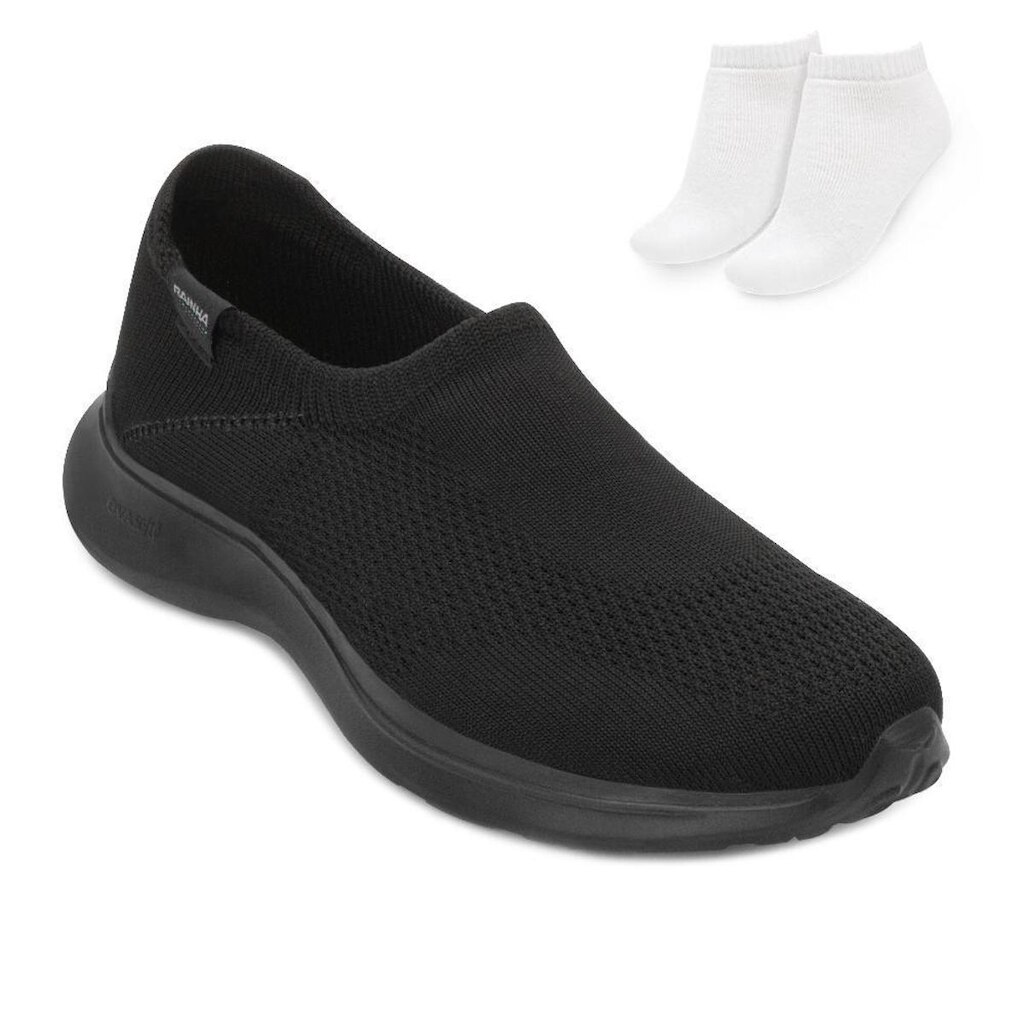 Tênis Slip On Rainha Charm e Meia RN25