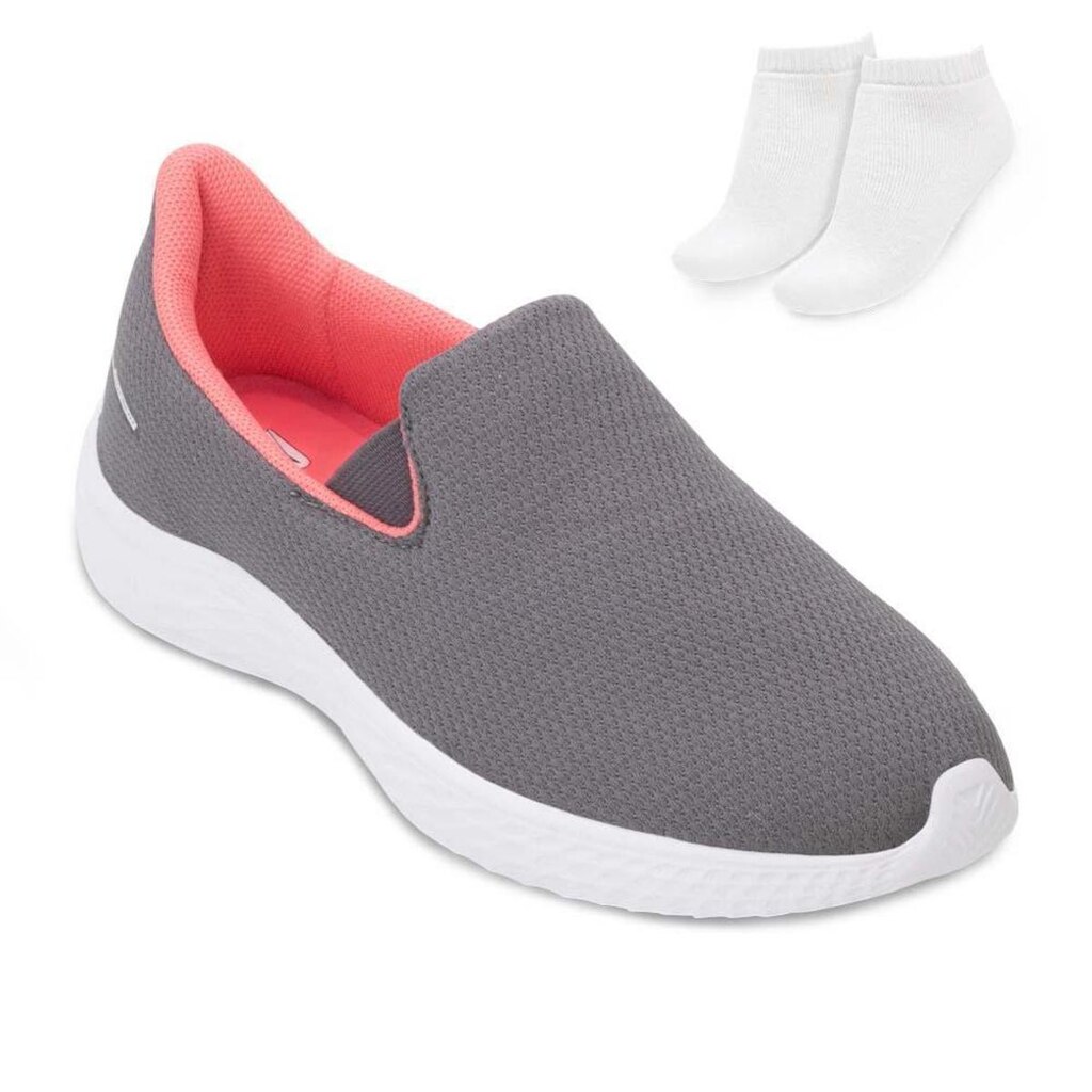 Tênis Slip On Rainha Dream IV + Meia Feminina