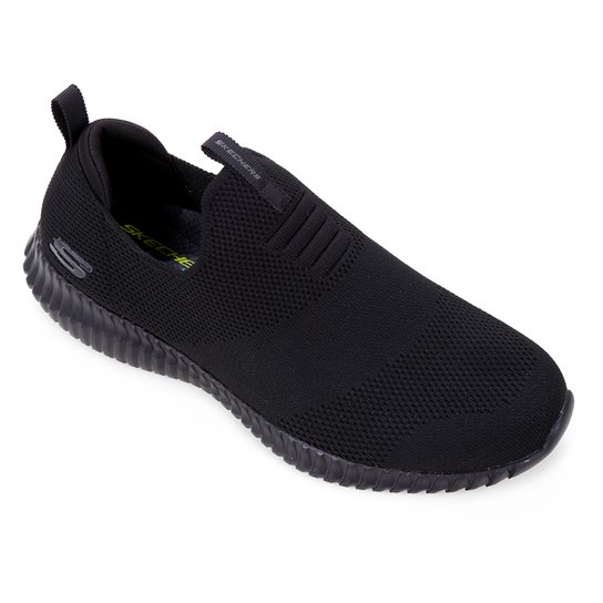 Tênis Slip On Skechers Elite Flex Masculino - Preto Menor preço em Tênis Slip On Skechers Elite Flex Masculino - Preto