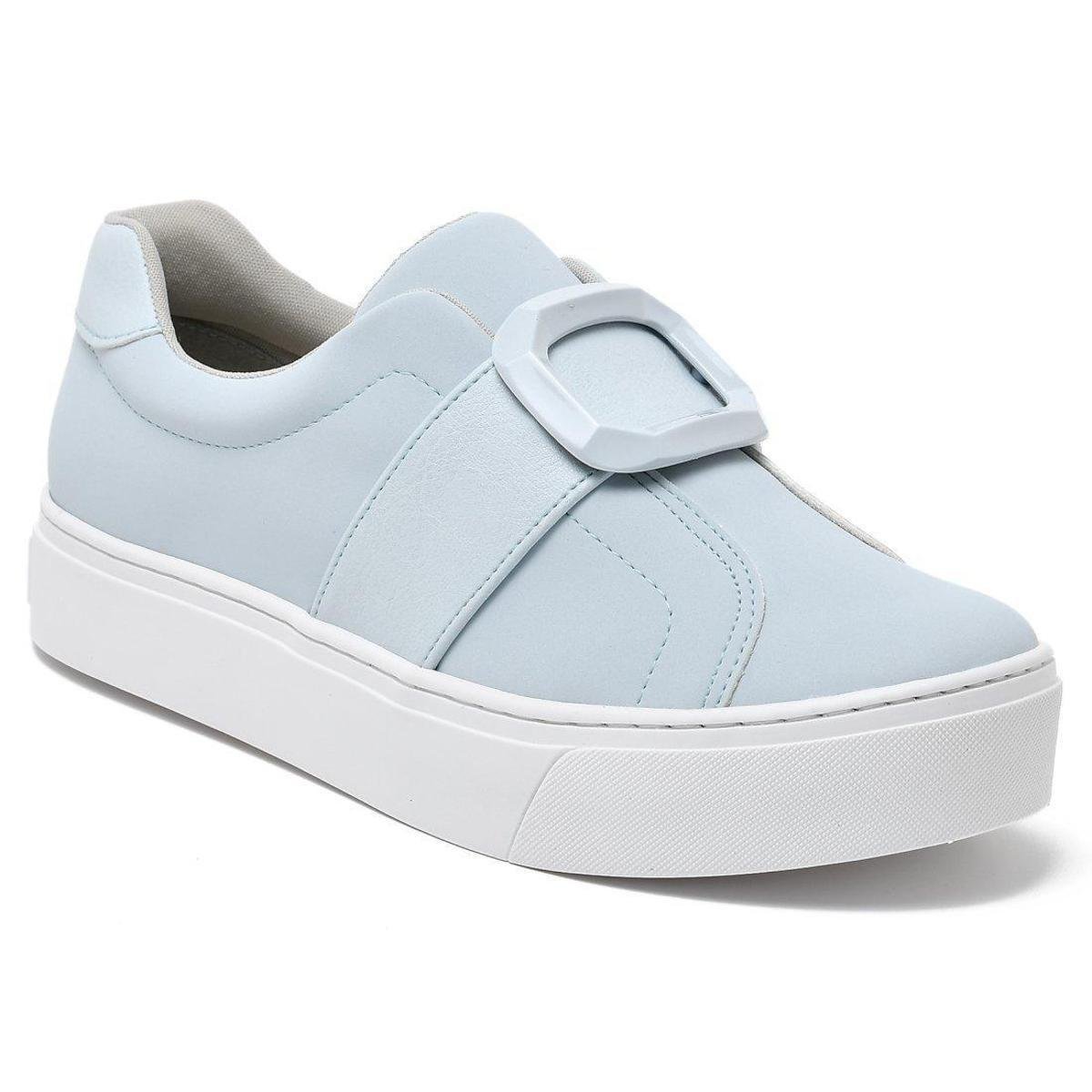 Tênis Slip On Via Marte Flatform Céu - Azul | Netshoes