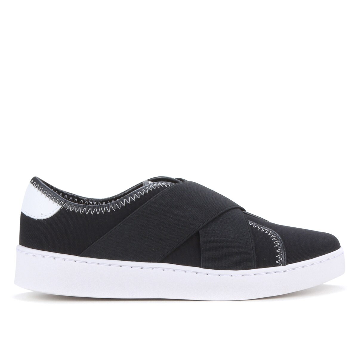 Tênis Slip On Vizzano Elástico Feminino Preto+Branco Netshoes