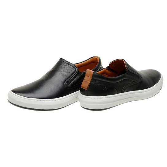 Tênis SlipOn Masculino Thrones em Couro Legítimo Resistente