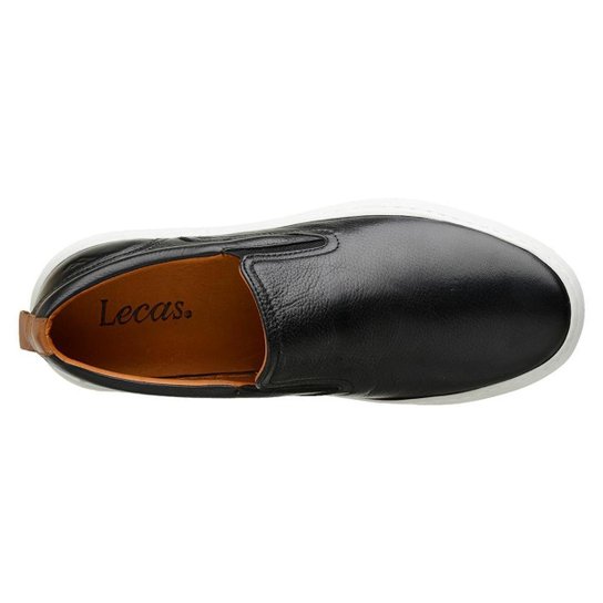 Tênis SlipOn Masculino Thrones em Couro Legítimo Resistente