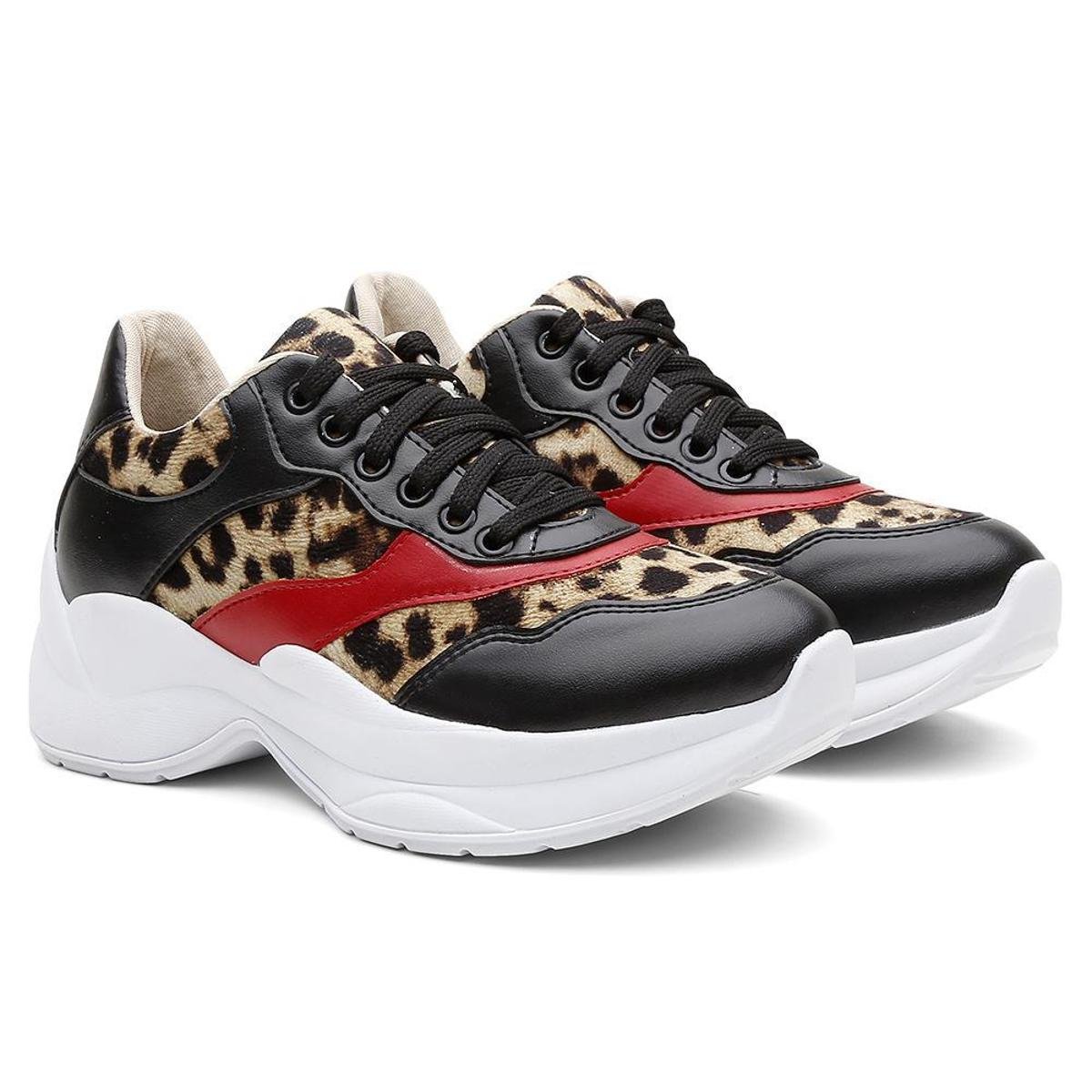 tênis chunky sneaker onça