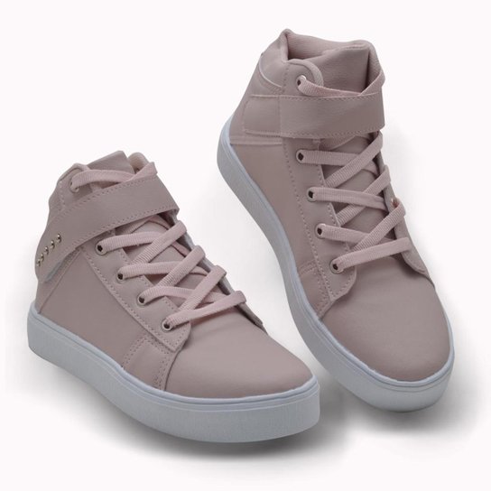 Tênis Sneaker Esportivo Feminino Sbelta Cano Alto Conforto - Rosa é ruim? Tênis Sneaker Esportivo Feminino Sbelta Cano Alto Conforto - Rosa é boa?