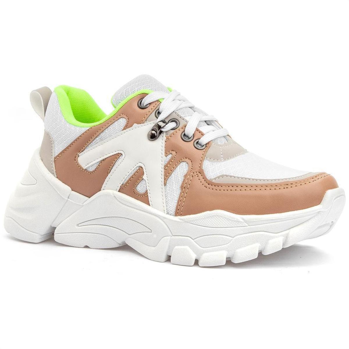 Tênis Sneaker Feminino Salto Chunky Dad Blogueira Cinza - Cinza | Netshoes