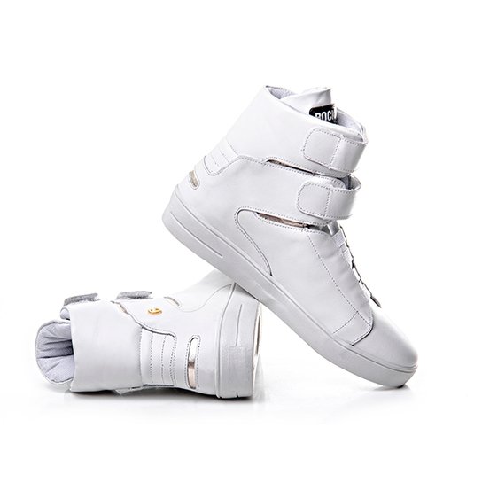 Tênis Sneaker Rock Fit Cano Caixo Napa Branco Netshoes