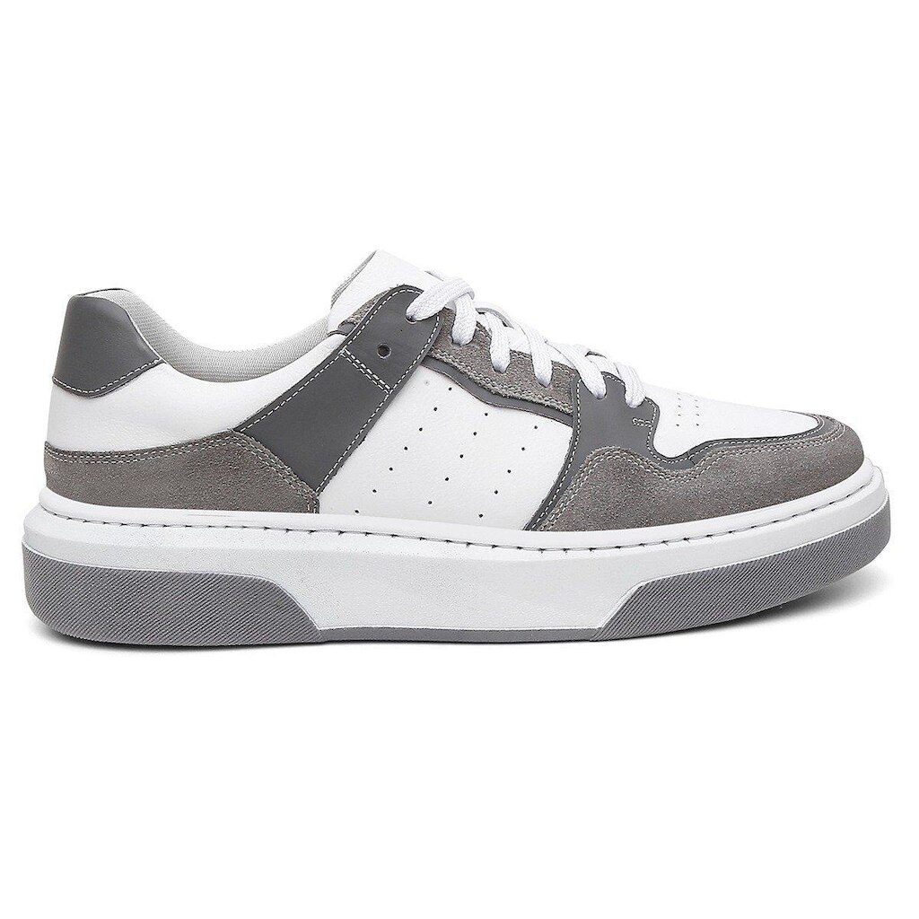 Tenis Sola Alta Centuria Masculino Couro Cinza