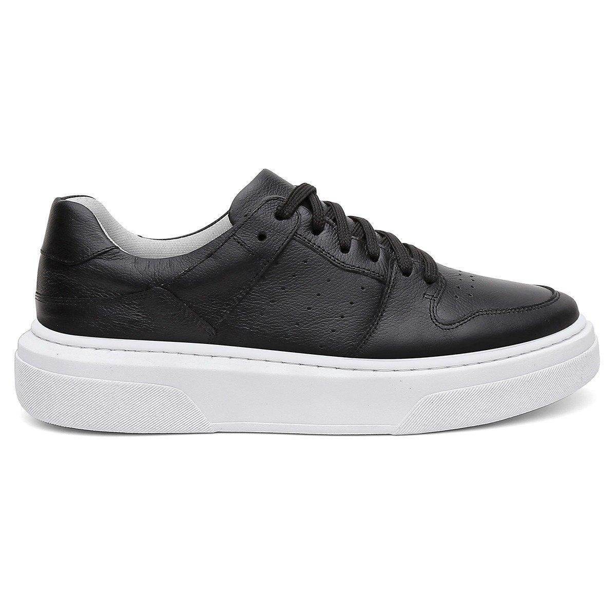 Tenis Sola Alta Centuria Masculino Couro Preto