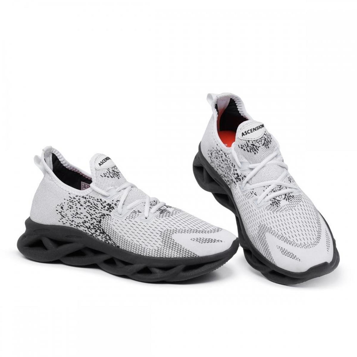 Tênis Sola Nuvem Macia Masculino Com Fecho de Cadarço - Branco | Netshoes