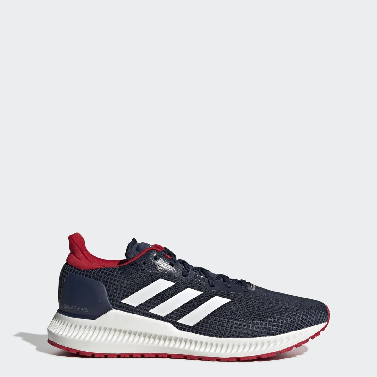 tenis adidas vermelho e azul