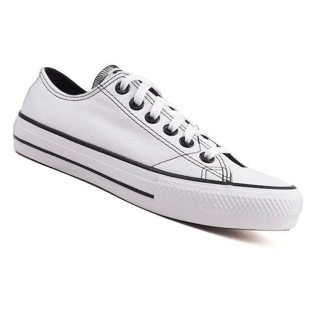 Tênis Star Branco Feminino Classico - Branco+Preto Menor preço em Tênis Star Branco Feminino Classico - Branco+Preto
