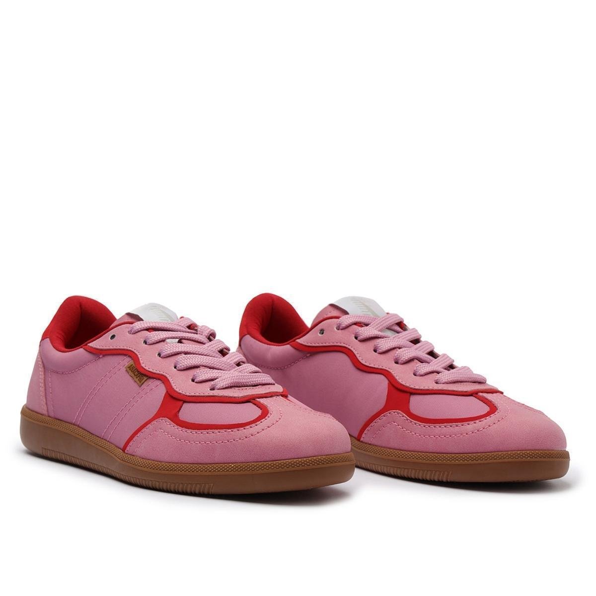 Tênis Tec Virgínia A25 Lançamento Anacapri - Rosa+Vermelho | Netshoes