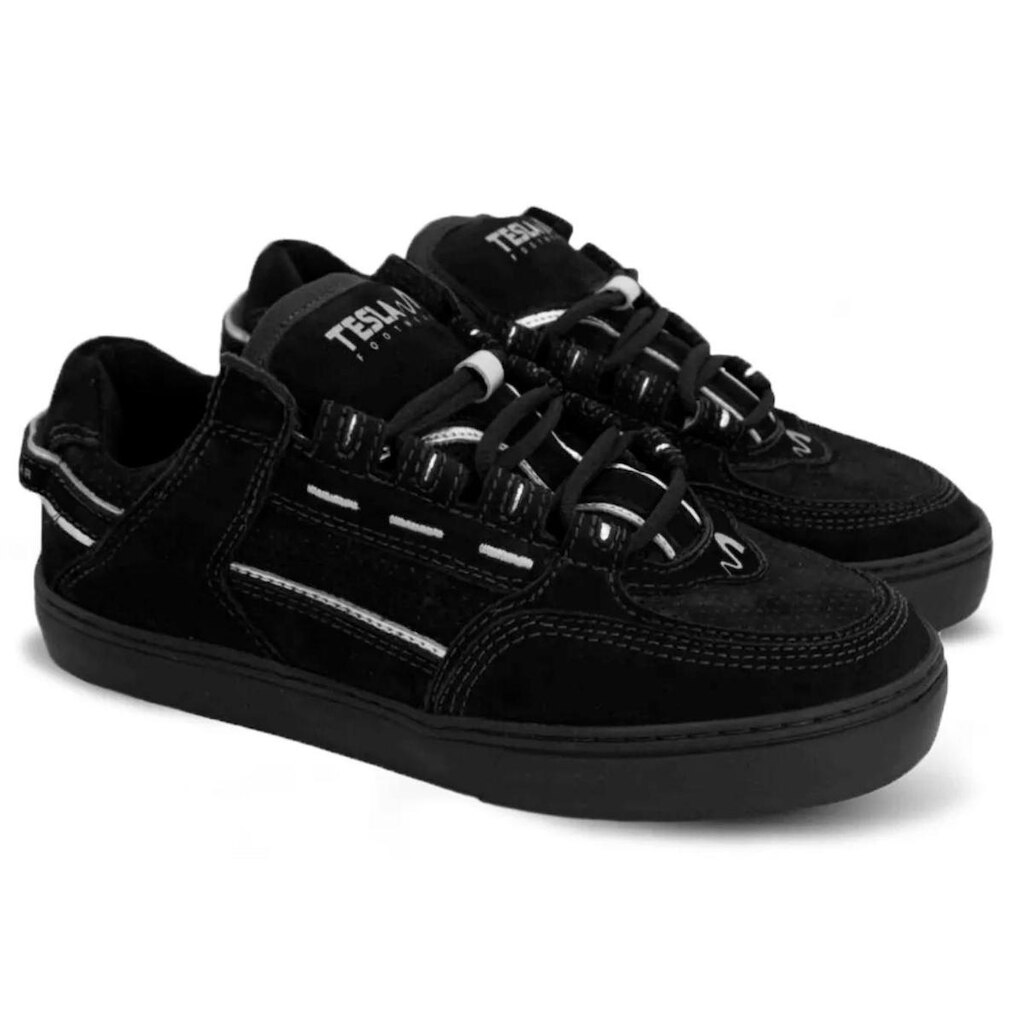 Tênis Tesla Coil Reflexivo Skate All Black 1901-10