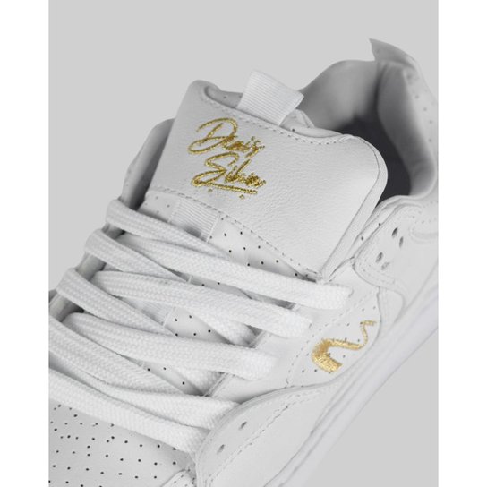 Tênis Tesla Fusion Pro Denis Silva - White / Gold