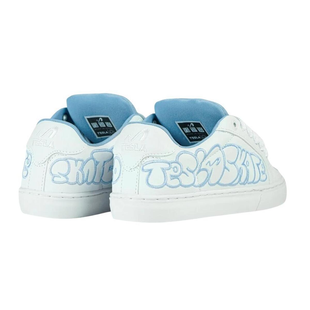 Tênis Tesla Hertz Art White Blue - Branco | Netshoes