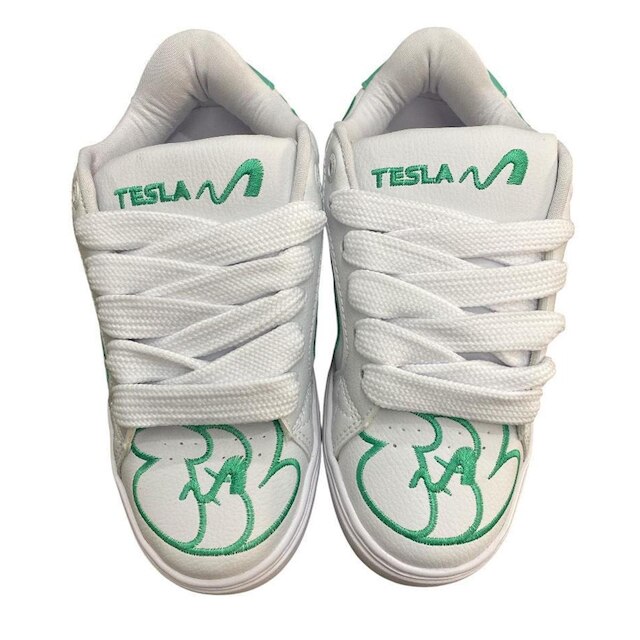 Tênis Tesla Hertz White Tiffany Art